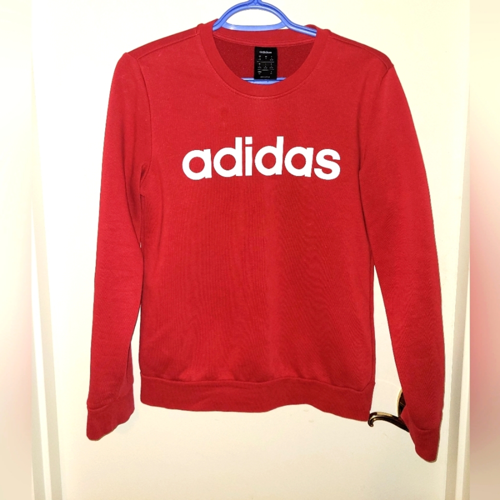 Red Women's Addias Crew neck